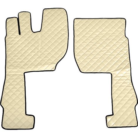 Coppia tappeti in Skeentex - Panna - compatibile per Volvo FH Serie 4 (09/1205/21)  - Volvo FH Serie 5 (06/21)  - Volvo FH Aero (01/24) automatico (1/2)