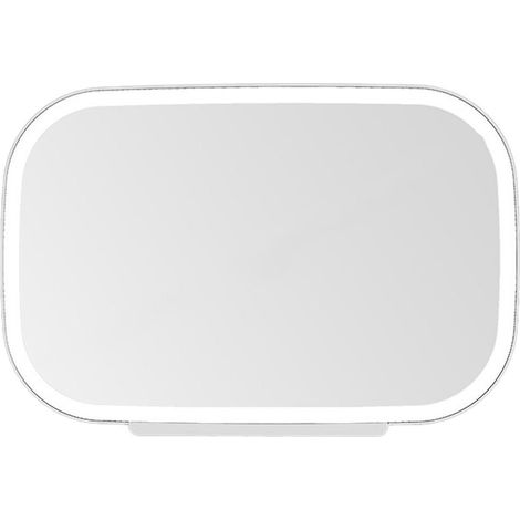 Miroir de pare-soleil de voiture avec éclairage LED, miroir de maquillage avec protection solaire, miroir cosmétique réglable