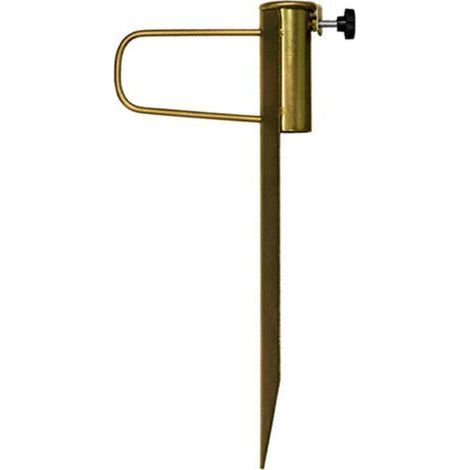 Pied de Parasol Universel à Pointe pour Gazon, Longueur 42cm, Diamètre d'Ouverture 32mm (1/4)