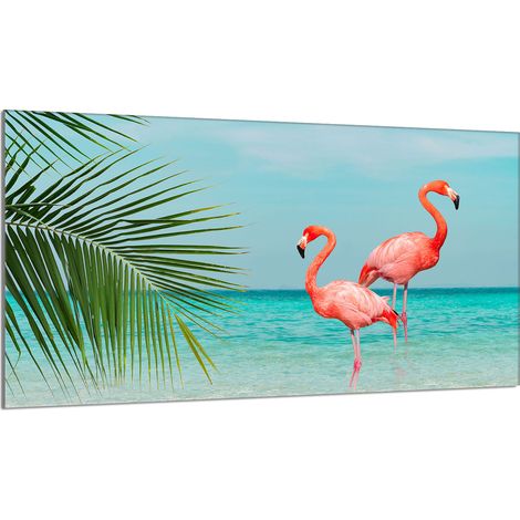 Glas-Herdplattenschutz 90x52 Flamingo (1/5)