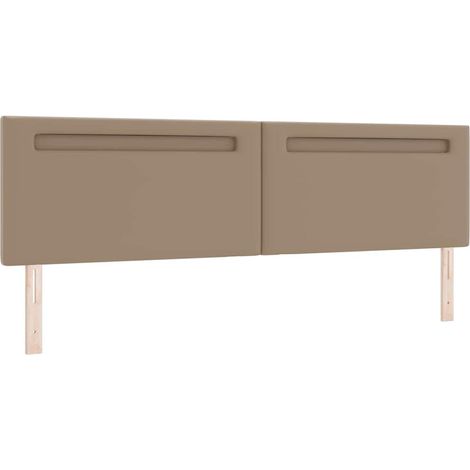 Tête de lit，Panneau décoratif avec des lumières à LED Cappuccino 200 cm PVC CFW9565621 (1/5)