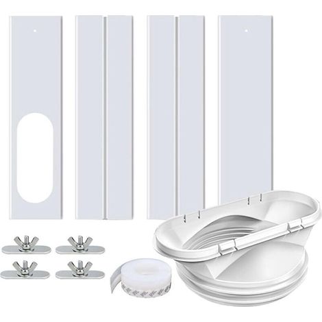 Kit d'étanchéité fenêtre 4 pièces pour climatiseur mobile, 130/150 mm, universel, pour fenêtres de 43 à 140 cm