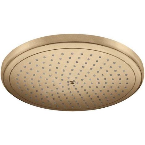 Hansgrohe – Pommeau de douche 280 mm – EcoSmart – Finition bronze brossé – Jet RainAir – Débit 9 l/min – Montage plafond ou mur (1/5)