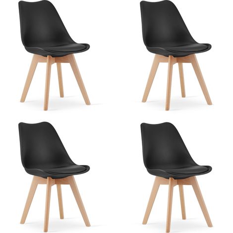 Sedia Mark nera x 4 (1/5)