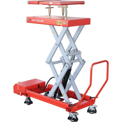 Table élévatrice électrique mobile 1200 kg - Hauteur 2055 mm - Plateau additionnel inclinable - 230V - Plateau 1100 x 596 mm MW Tools WTE1205T (1/5)