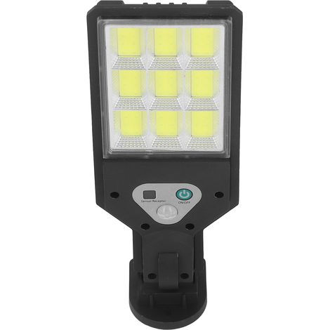 Lampe solaire murale COB 9 carrés TY11602 avec télécommande, éclairage domestique extérieur, bande lumineuse et télécommande avec piles intégrées. (1/5)