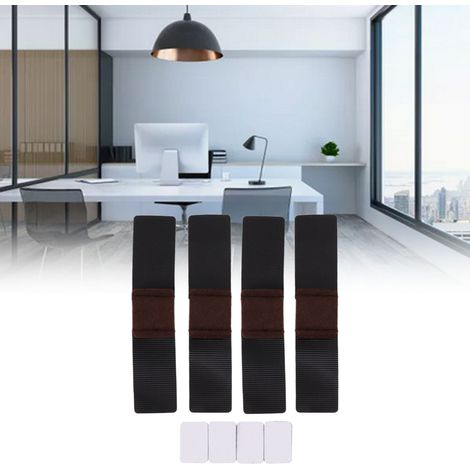 Patins de protection pour pieds de chaise en forme d'arc avec sangles Velcro, patin de protection pour piètement luge ZLP22112302 (1/5)