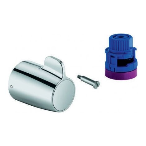 GROHE Poignée d'arrêt pour thermostat de baignoire mural Grohtherm Special avec aquadimmer,chrom, 49004000 (1/3)