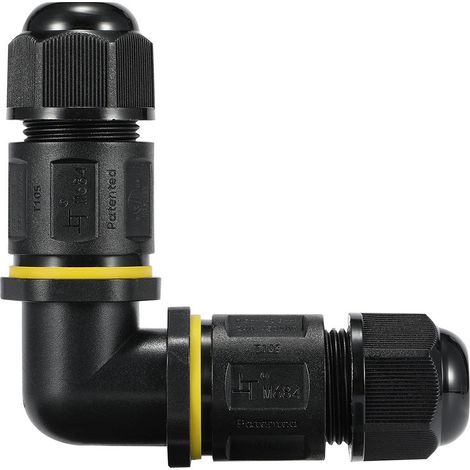 Connecteur étanche en L - 3P - IP68 - 0,5-2,5mm² - 24A - T105 (1/5)