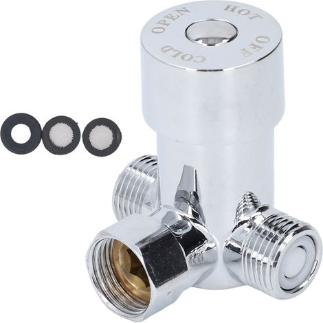 Robinetterie Mélangeur Thermostatique Brass G1/2 Pour Robinet à Détection Automatique avec Valve Anti-Retour (1/5)