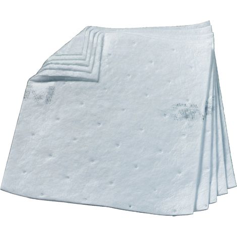 Feuille Absorbant d'huile 3M, 200 par paquet , capacité d'absorption: 150 L, Sorbant ( Prix pour Boîte de 200 )