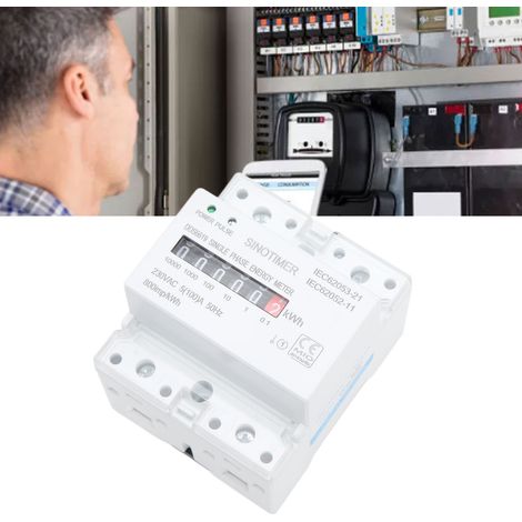 Intelligenter, einphasiger Miniatur-Schienenstromzähler für Wohn-/Mietwohnungen, 230 V AC 5 A. (1/5)