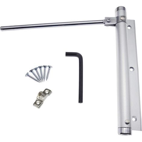 Ferme-Porte à Ressort en Alliage d'aluminium de Porte Closers réglable Monté en surface Dispositif de fermeture automatique 45kg (1 pièce) (1/5)