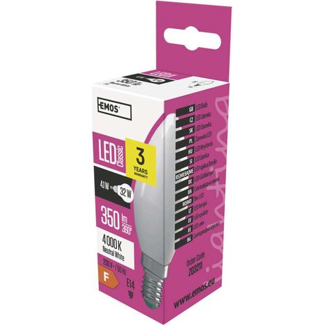 LED-Glühbirne Kerzenform 4.1W E14 neutralweiß (1/5)