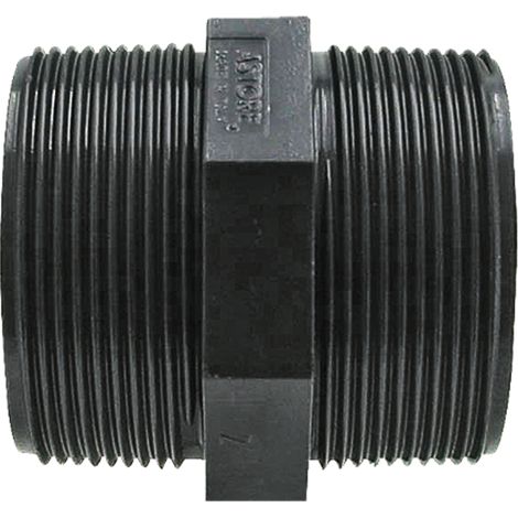 Raccord double face en PVC-U 3/8 pouce 12 x 32 mm PN 10 bar pour ligne d'irrigation goutte à goutte (1/2)