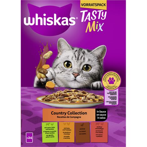 Whiskas Katzennassfutter Adult 24 x 85 g Tasty mix Country Collection (1/3)