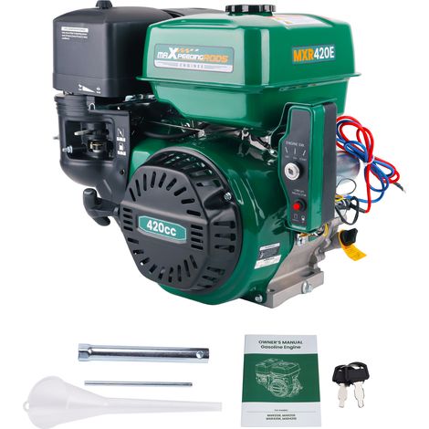 BFO – Moteur à essence 420cc OHV horizontal 4 temps – Puissance 8 kW – Démarrage électrique et recul – Pour karts et compresseurs (1/5)