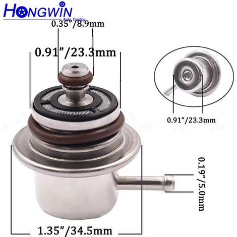 Convient pour le régulateur de pression d'injection de carburant BMW 13531433023 3,5 BAR (1/5)