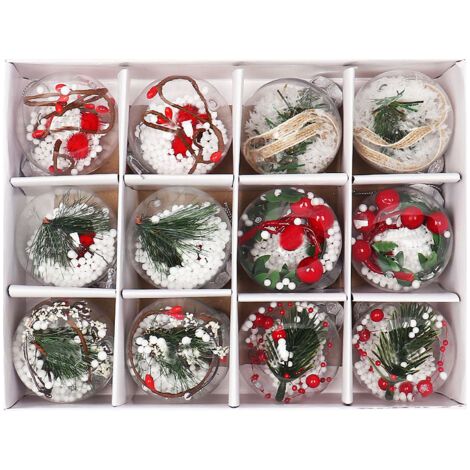 Nouvelle boîte de décorations de Noël transparentes en plastique sans couture pour animaux de compagnie (1/5)