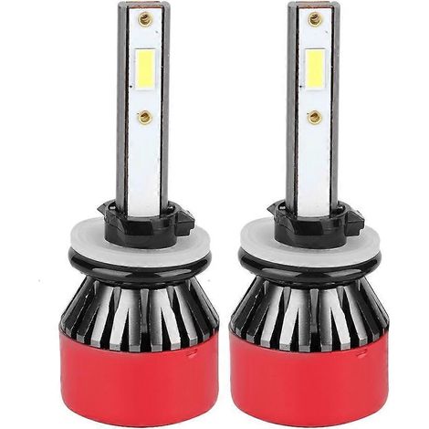 2 ampoules LED 880 881 96W 6000K blanc brillant, phares auto lampes L8H, remplacement haute luminosité, paire (1/4)