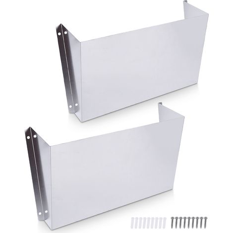 2 pièces Van fichier papier organisateur mural support de rangement avec poche profonde pour support en alliage d'aluminium camion étagère installation facile 2 pièces (1/5)