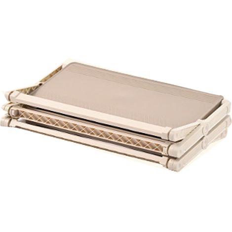Étagère à chaussures pliable PP 3 niveaux robuste hauteur 18cm rangement compact entrée couloir garage sans montage (1/5)