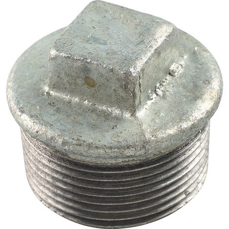 Tappo in ferro zincato con guarnizione M26x34