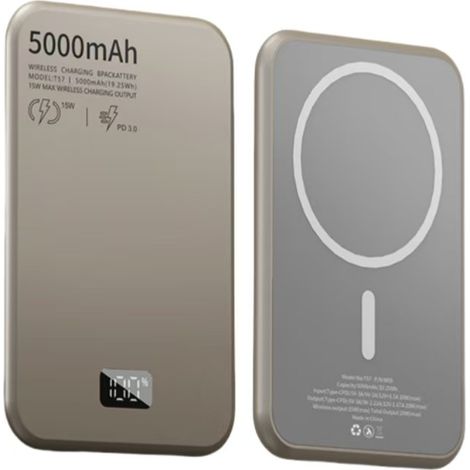 Powerbank Magsafe 5000mAh Magnetisch Induktives Laden Schnellladung Power Bank (1/5)
