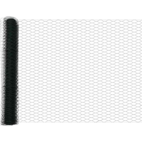 Maison Exclusive - Hexagonzaun Grün 1 x 100 m PVC