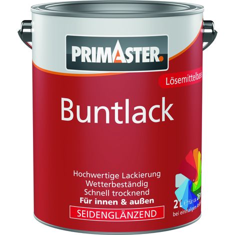 Primaster Buntlack 2 L silbergrau seidenmatt Lack