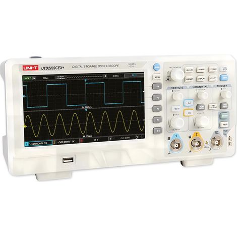 Oscilloscope à mémoire UNI-T UTD2202CEX+, 2 canaux, 200 MHz