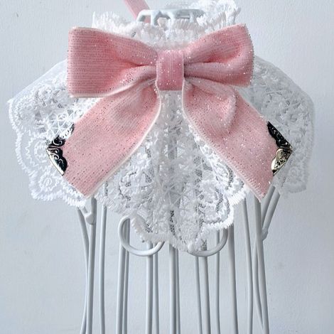 Filiyano-Collier de Noël à prix réduit pour animaux de compagnie (chaton, chien), nœud papillon de Noël, peluche, sweat à capuche rose style princesse (1/5)