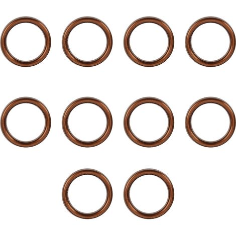 Lot de 10 joints de serrage pour pot d'échappement, en aluminium, compatibles avec les petites motos/quads tout-terrain de fabrication chinoise XR50 et CRF50 (1/5)