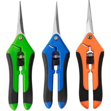 Gardening Hands outils Pruner Pruning Shears taille Grapes Scissors avec Straight Elbow inoxydable acier lame pour (1/5)