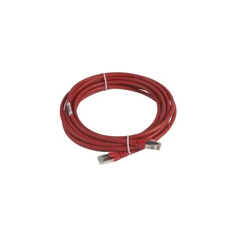 cordon de brassage rj45 - c6a - s/ftp - rouge - 5 mètres - legrand 051873 (1/2)
