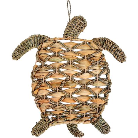 Decorazione da parete a forma di tartaruga in giacinto d'acqua - Stile naturale per il giardino