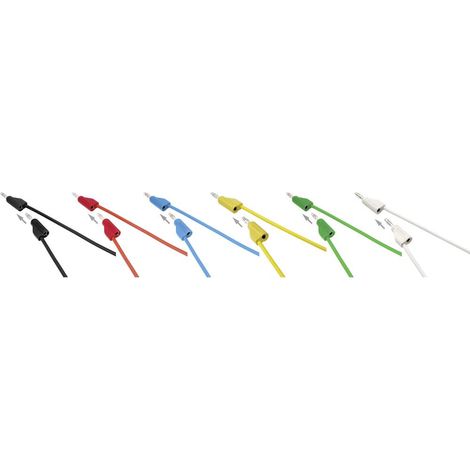 VOLTCRAFT MSB-300 KIT puntali Spina a banana 4 mm Spina a banana 4 mm 25.00 cm 12 pz. (1/5)