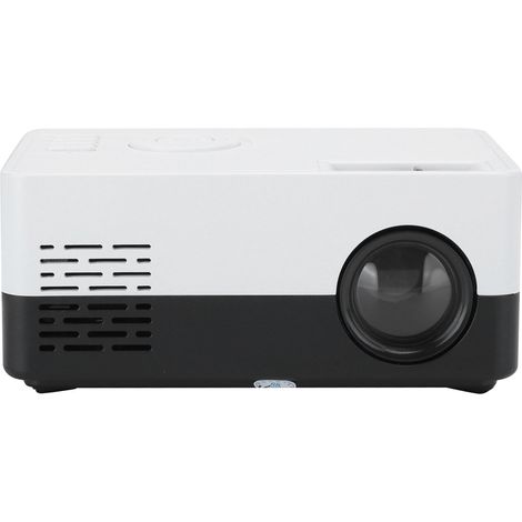 Mini projecteur portable LED pour home cinéma, lecteur multimédia vidéo, avec support, 100-240 V, noir et blanc, prise australienne.