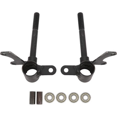 Ortviai Pivot de direction avant pour karting, quad et ATV jusqu’à 110 cm³ – Acier allié noir, diamètre 10 mm, filetage M12 (1/5)
