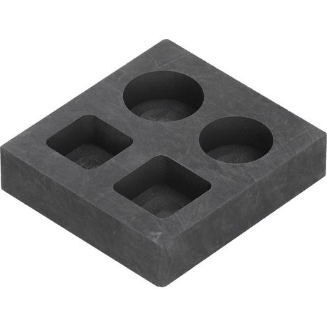 Nichtmetallische 4-Loch-Form für Gussblöcke, Wärmeleitfähigkeit 2000 °C, hochtemperaturbeständig, für Gießereiarbeiten (1/5)