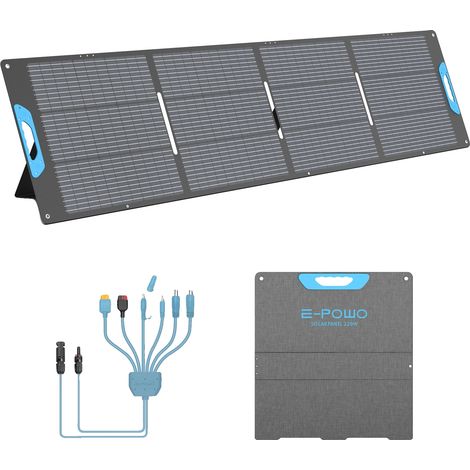 Pannello solare ad alta efficienza, design pieghevole, pannello solare da 220 W (1/2)