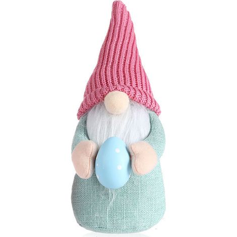 lapin de Pâques sans visage avec œuf de Pâques gnomes de (1/4)