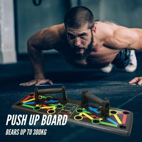 2pcs Barres de Pompes Parallèles. Poignées Push Up Antidérapantes de Traction pour Fitness, Yoga, CrossFit, Usage Intérieur et Extérieur. (1/4)
