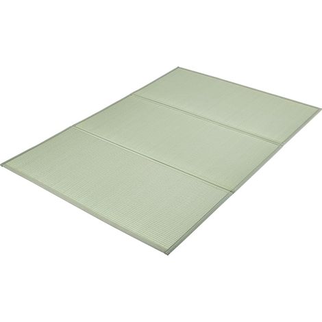 Tatami en Jonc Naturel, Matelas Japonais Pliable de Taille Lit Queen, Tapis de Sol Japonais avec Support Antidérapant et Parfum Frais, Matelas Futon pour Dormir, Méditation, Yoga, Relaxation (1/5)