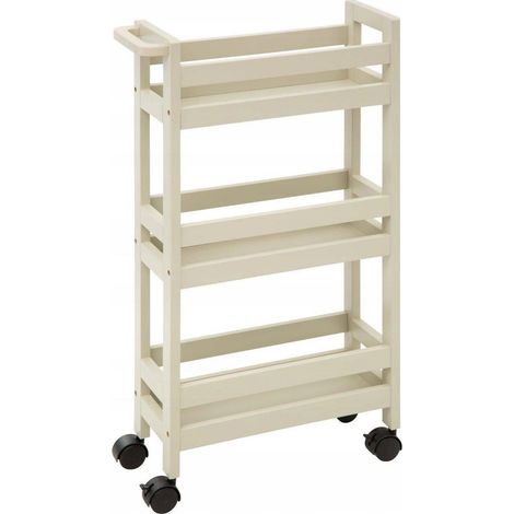 Carrello a 3 livelli colorama, beige naturale - 5five