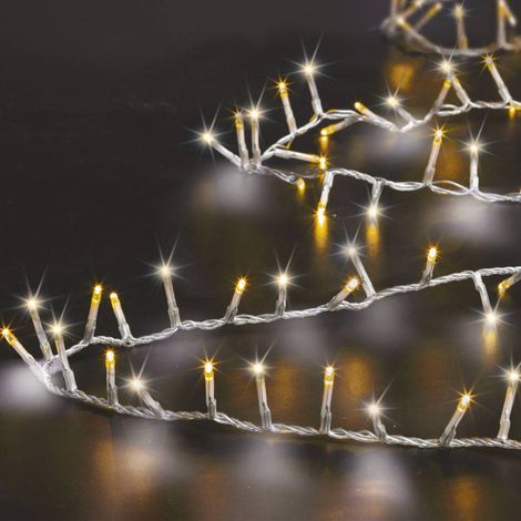 500 led bianco caldo freddo luce di stringa per esterni 12m - Feeric lights & christmas
