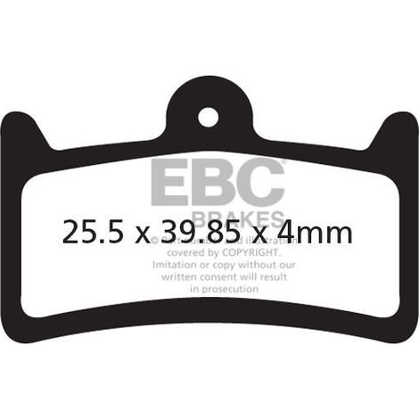 CFA639 - Pastiglie freno per bicicletta EBC Brakes (organiche) (1/2)