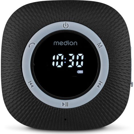 Radio da Doccia - MEDION - FM - Bluetooth - IPX6 - Ventosa di fissaggio - Nero (1/5)
