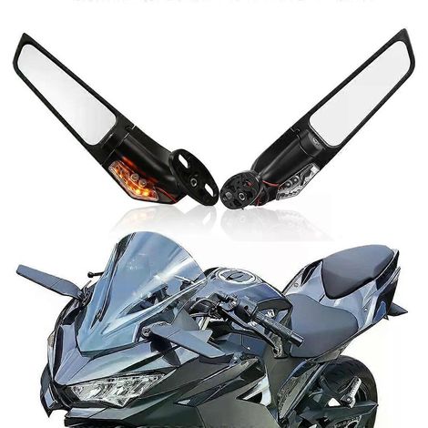 Rétroviseurs latéraux à LED avec clignotants intégrés pour Suzuki GSXR 600 750 1000 GSX1000 et accessoires moto Honda Yamaha (JXLGV) (1/5)