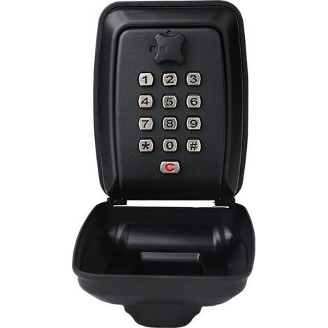 Noir Etanche Boite à Clés Sécurisée Boite à Clefs Murale Coffre Clef Exterieur Boitier Clefs Securise Coffre Fort a Clef Mural Key Safe Box-Partagez L'accès à Vos Clés en Toute Sécurité Noir 1219562mm (1/4)